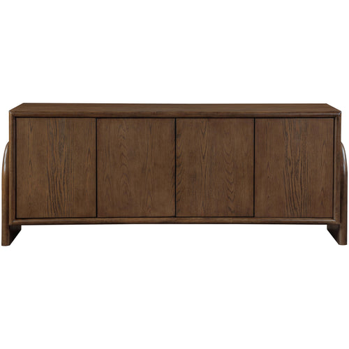 Elanor Oak Veneer And Solid Wood Sideboard/Buffet in Brown