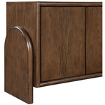 Elanor Oak Veneer And Solid Wood Sideboard/Buffet in Brown