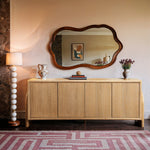 Elanor Oak Veneer And Solid Wood Sideboard/Buffet in Natural