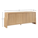 Elanor Oak Veneer And Solid Wood Sideboard/Buffet in Natural