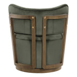 Elara Velvet Upholstered Swivel Accent Chair in Green