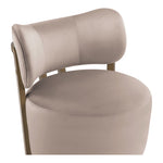 Elara Velvet Upholstered Swivel Accent Chair in Taupe