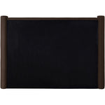 Elias Velvet Upholstered King Bed in Brown