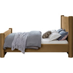 Elias Velvet Upholstered Queen Bed in Saddle