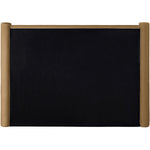 Elias Velvet Upholstered Queen Bed in Saddle