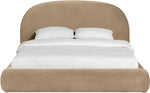 Celine Velvet Bed - King in Beige