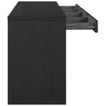 Avro Oak 2pc Desk in Black