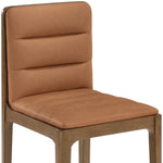 Ellis Vegan Leather Dining Chair in Cognac