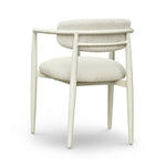 Annika Textured Outdoor Dining Arm Chair in Cream