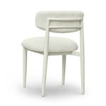 Annika Textured Outdoor Dining Side Chair in Cream