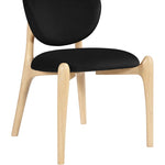 Velora Velvet Dining Chair in Black