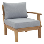 Marina 6 Piece Outdoor Teak Set in Natural Gray
