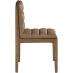 Ellis Vegan Leather Dining Chair in Brown