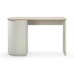 Marlene 47" Faux Travertine Vanity Desk in Cream