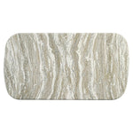 Arcadia Oval Faux Stone Dining Table with Leaf