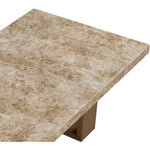 Ananda 84" Marble Dining Table in Brown