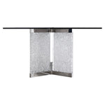 Andorra Glass & Crystal Acrylic Dining Table