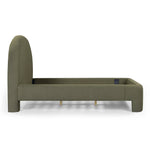 Orphea King Boucle Bed in Kale Green