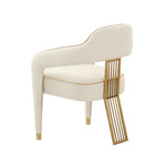 Corralis Boucle Dining Chair in Cream