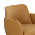 Leo Vegan Leather Dining Chair in Tan