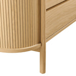 Cadence 6-Drawer Curved Dresser in Oak