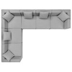 Saybrook Outdoor 6-Piece Sectional Sofa in Gray