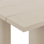 Nautica Outdoor 87" Rectangular Aluminum Dining Table in Taupe