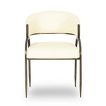 Tatum Vegan Leather and Jacquard Dining Chair in Default
