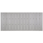 Maine 80" Outdoor Dining Table in White Light Gray