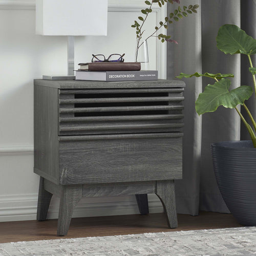 Render Nightstand in Charcoal