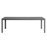 Tahoe Outdoor Aluminum Extendable Dining Table in Gray