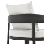 Tahoe Outdoor Aluminum Dining Chair in Gray White
