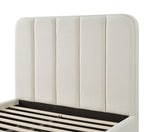 Parker King Chenille Bed in Cream