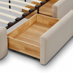 Corey King Linen Storage Bed in Taupe