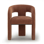 Malone Chenille Dining Chair in Rust
