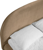 Celine Velvet Bed - King in Beige
