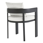 Tahoe Outdoor Aluminum Dining Chair in Gray White