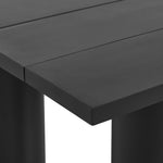 Nautica Outdoor 87" Rectangular Aluminum Dining Table in Graphite