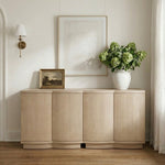 Aveline Oak 3pc Sideboard in Brown