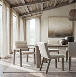 Monolith Channel-Tufted Dining Arm Chair