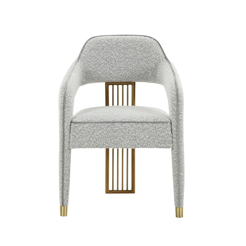 Corralis Boucle Dining Chair in Grey