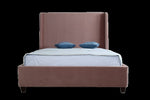 Parlay Velvet Full Bed in Blush