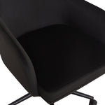 Sydney Velvet Office Chair in Black