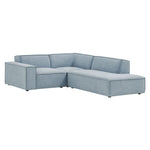 Restore 3-Piece Sectional Sofa in Sky