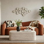 Vellon Concrete Coffee Table in Travertine