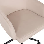 Sydney Velvet Office Chair in Taupe