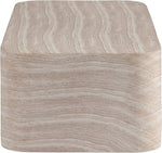 Vellon Concrete Coffee Table in Travertine