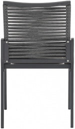 Maldives Mesh and Rope Outdoor Dining Chair in Grey