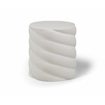Marmet Concrete End Table in Cream