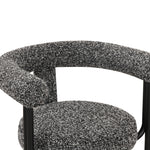 Synn Boucle Dining Chair in Black
